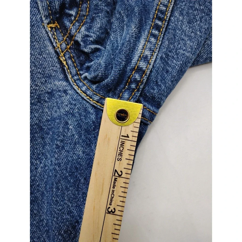 Levis 505 Jeans Mens 36x30 Blue Regular Fit Straight Leg Y2K Dark Wash